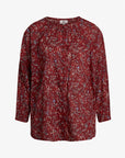 ANTIQUE BLOOM ORGANIC VOILE BLOUSE