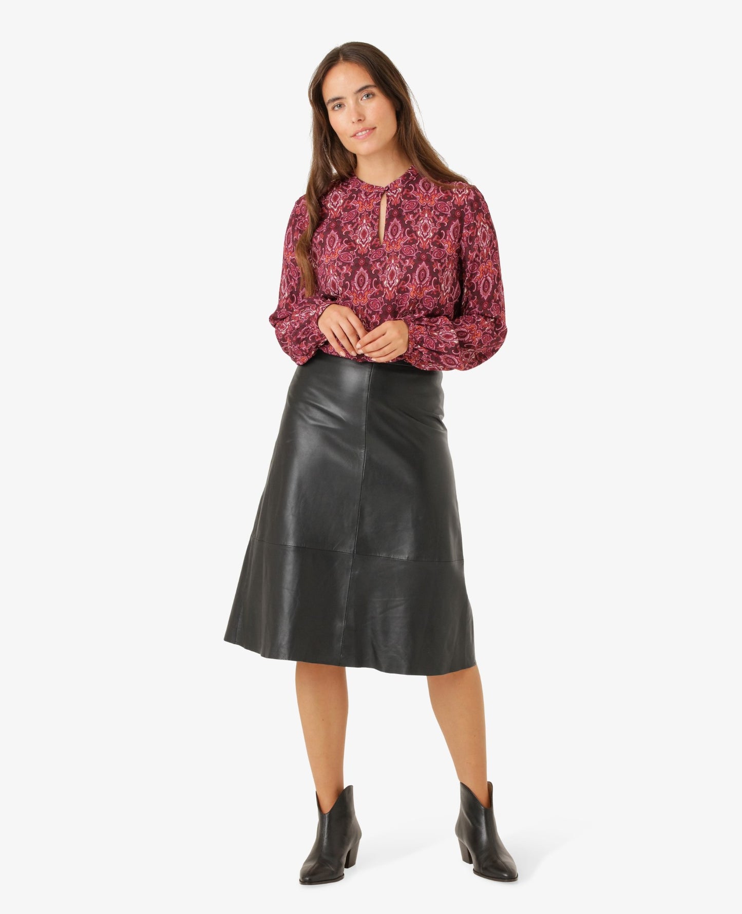 BINANN MØNSTRET BLUSE
