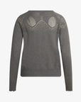 LOUISANN STRIKKET CARDIGAN MED HULMØNSTER