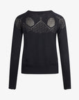LOUISANN STRIKBLUSE MED HULMØNSTER