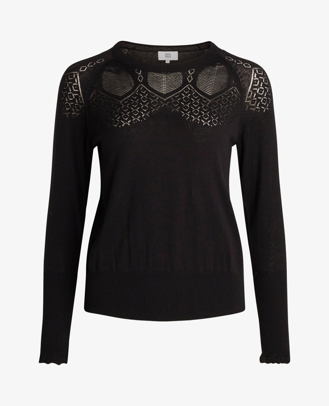 LOUISANN PULLOVER MED HULMØNSTER