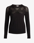 LOUISANN PULLOVER MED HULMØNSTER