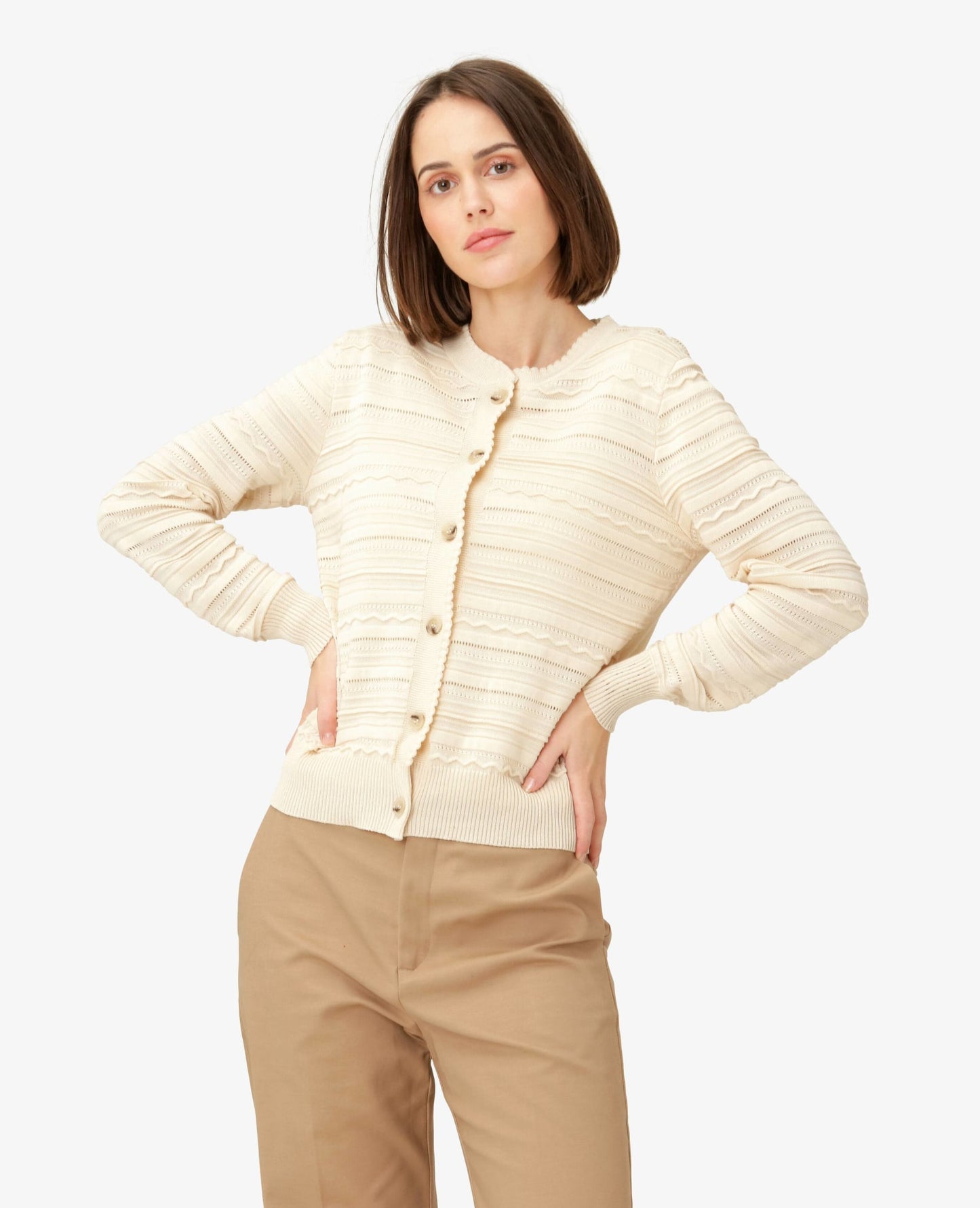 MOLLYNN STRIKKET CARDIGAN