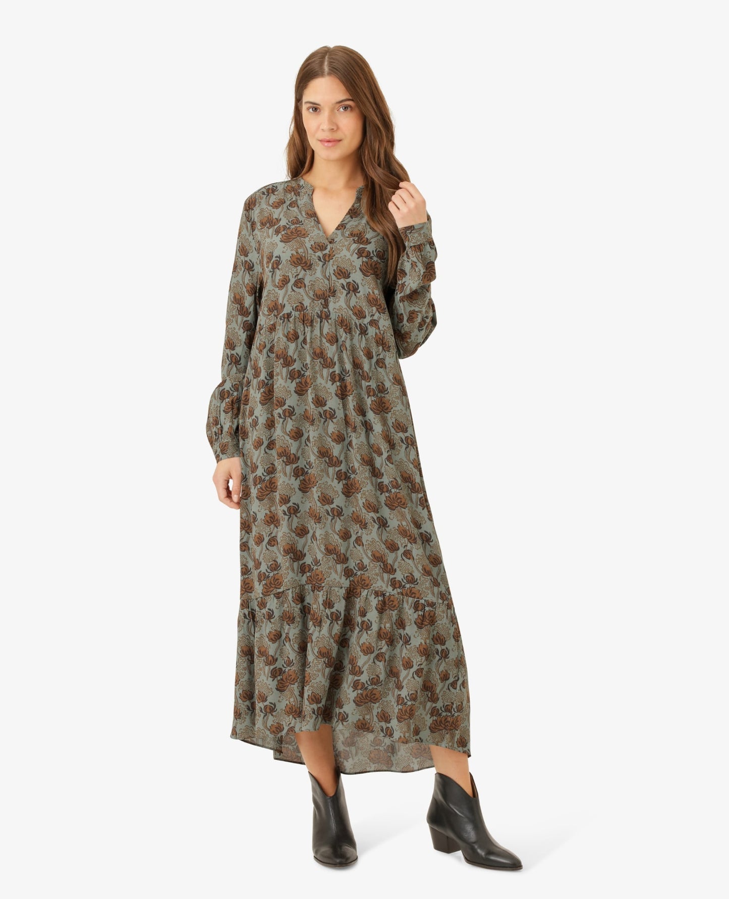 VIGGANN LANG BLOMSTRET KJOLE