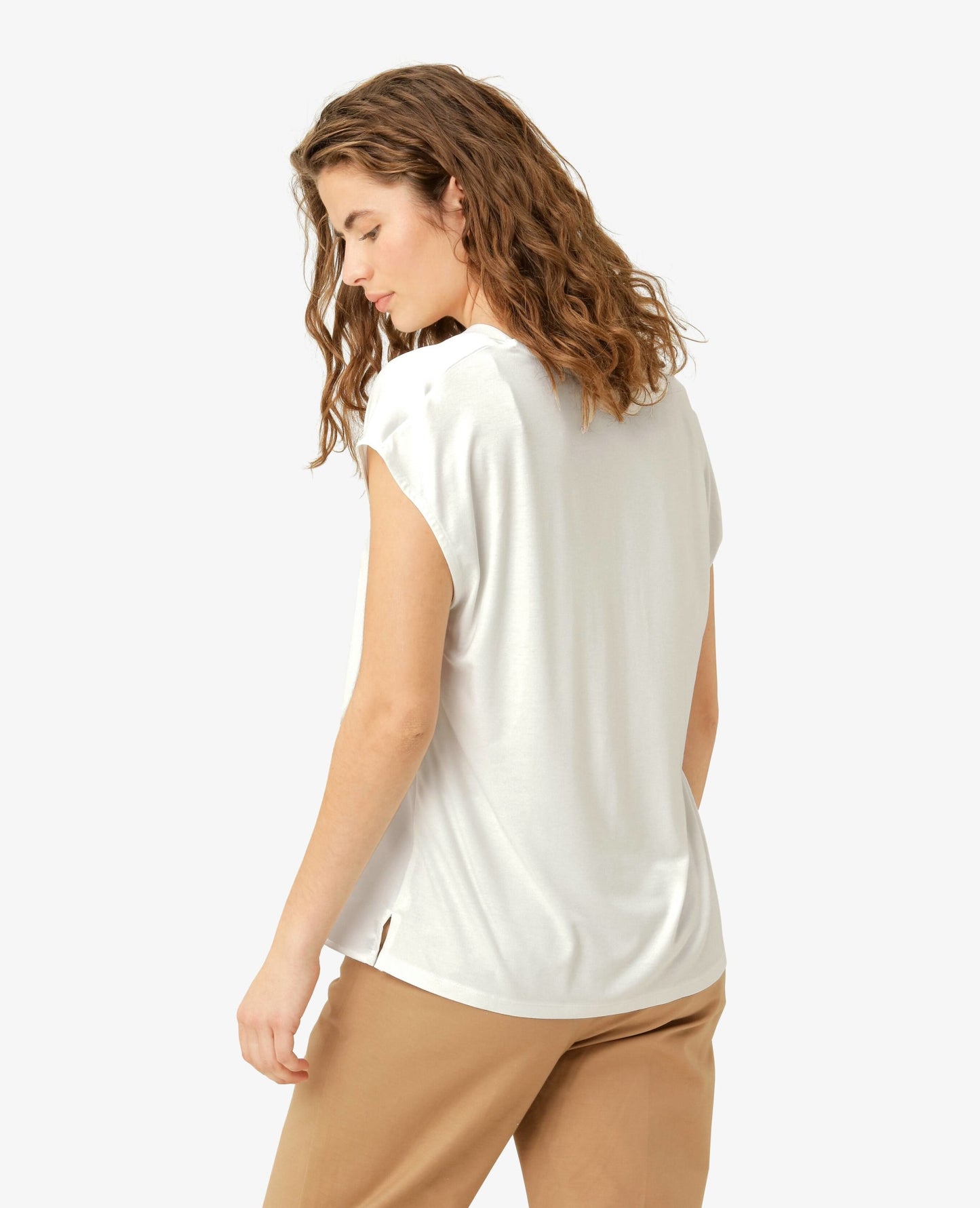 KATIENN BLUSE MED V-HALS