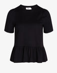 NOLANN PEPLUM T-SHIRT I ØKOLOGISK JERSEY