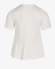 NOLANN PEPLUM T-SHIRT I ØKOLOGISK JERSEY