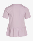 NOLANN PEPLUM T-SHIRT I ØKOLOGISK JERSEY