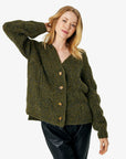 TONENN CARDIGAN I ALPAKA MIX