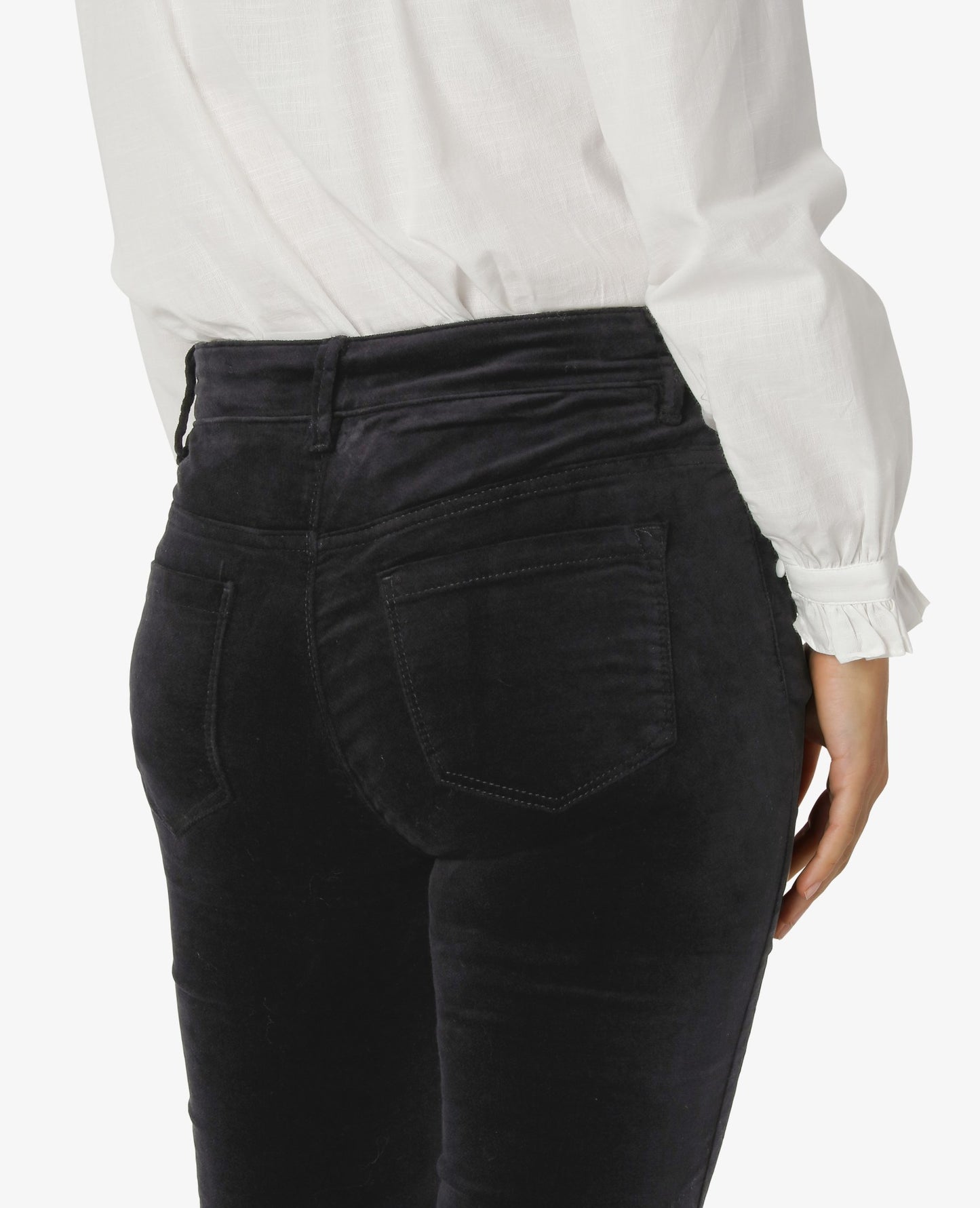 ESSENTIAL STRETCH VELVET TROUSERS