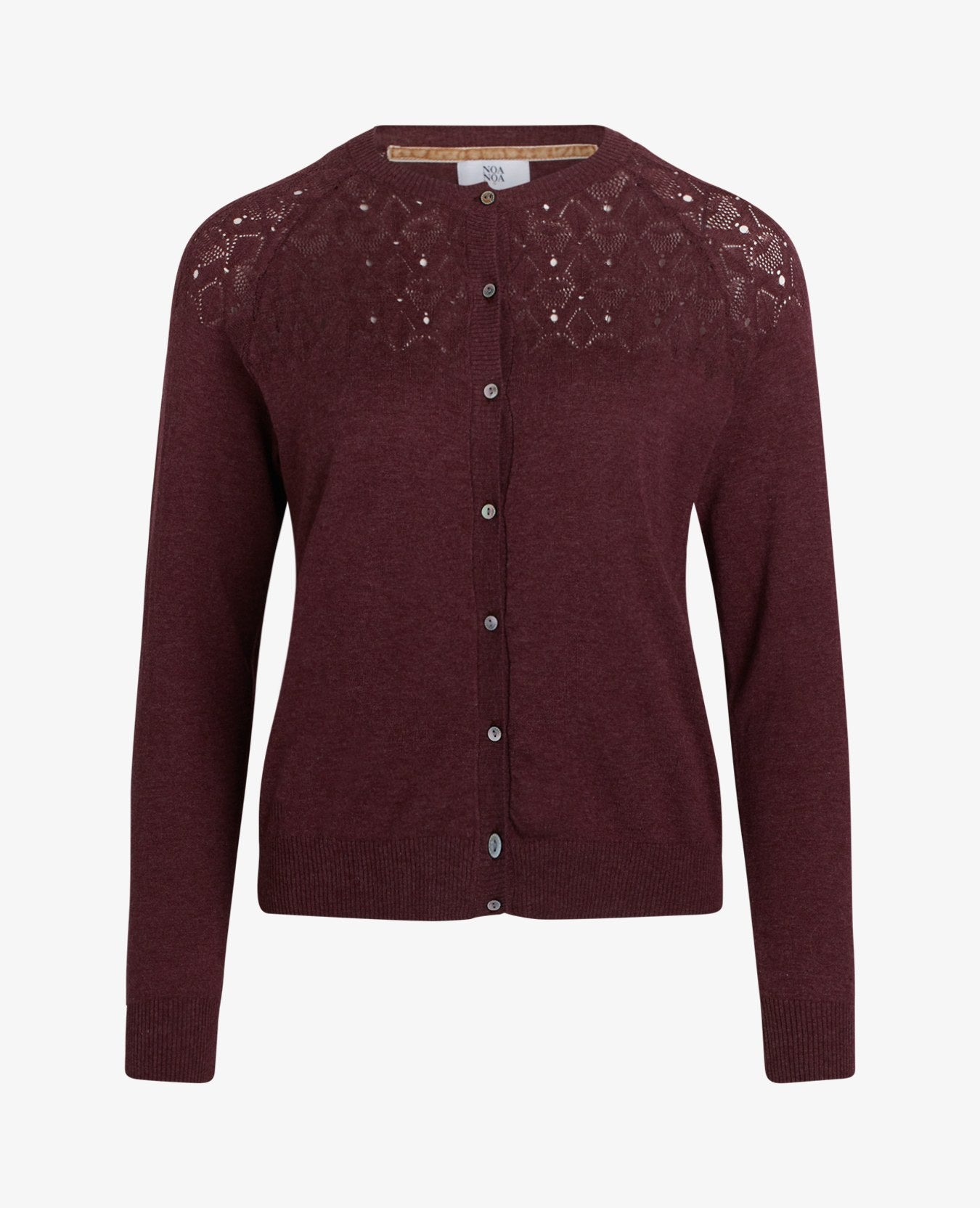 ESSENTIAL COTTON MELANGE CARDIGAN