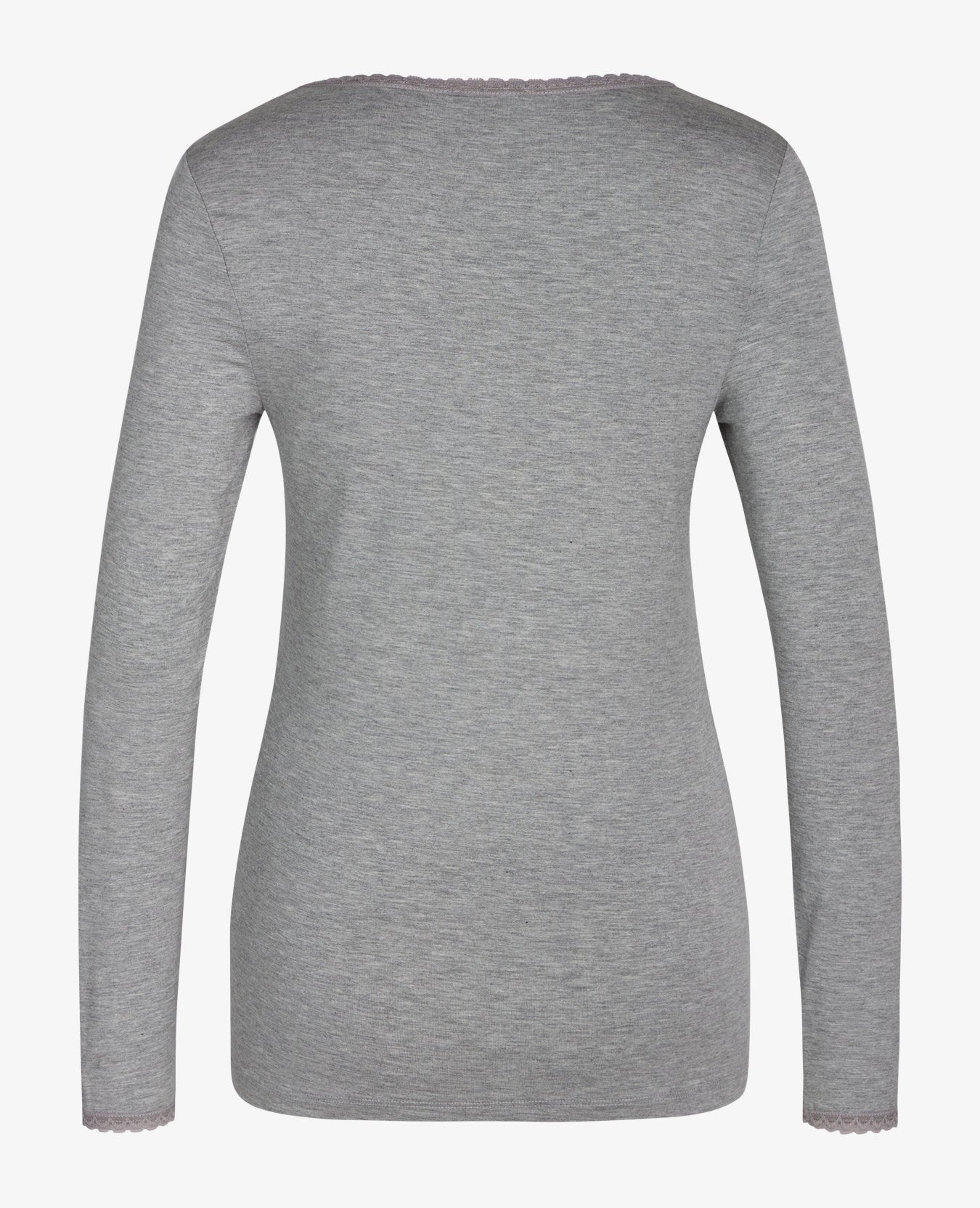 ALMANN BASIS BLUSE I JERSEY MED BLONDEKANT