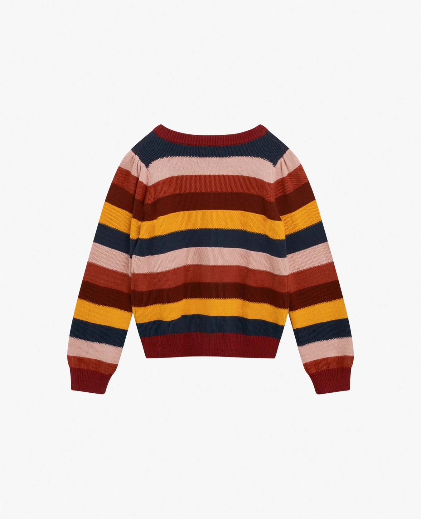 MINI ORG. COTTON STRIPE 9GG CARDIGAN