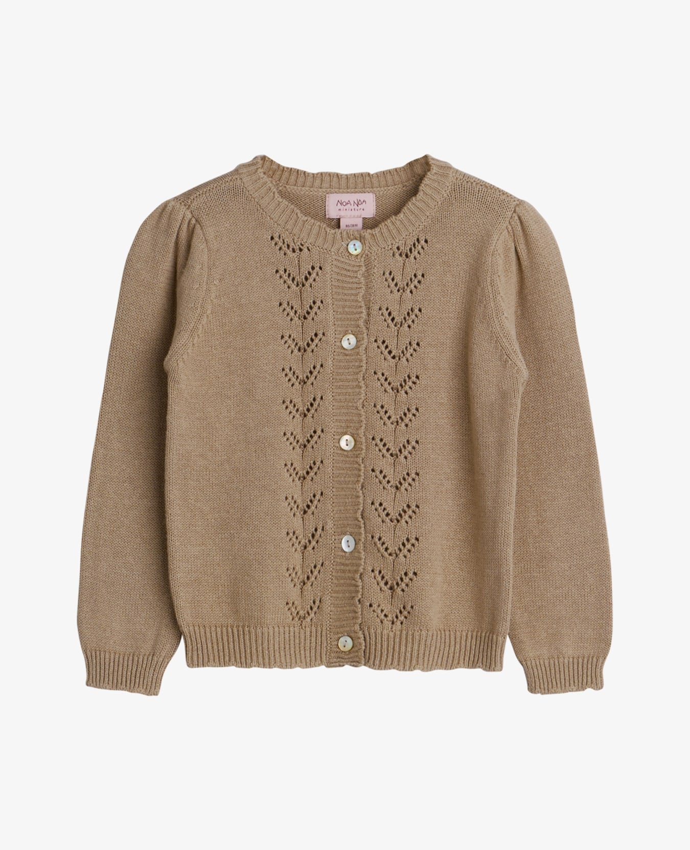 MELISNNM BABY CARDIGAN MED HULMØNSTER
