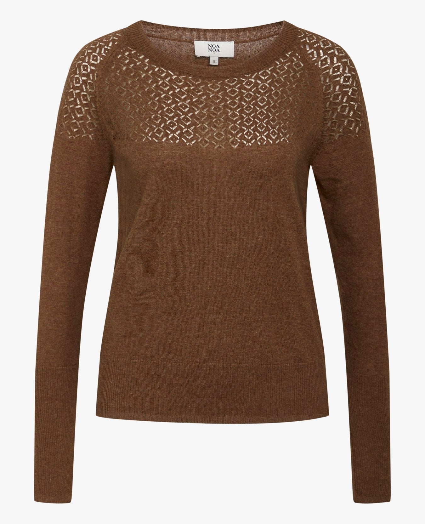 LOUISANN PULLOVER MED HULMØNSTER