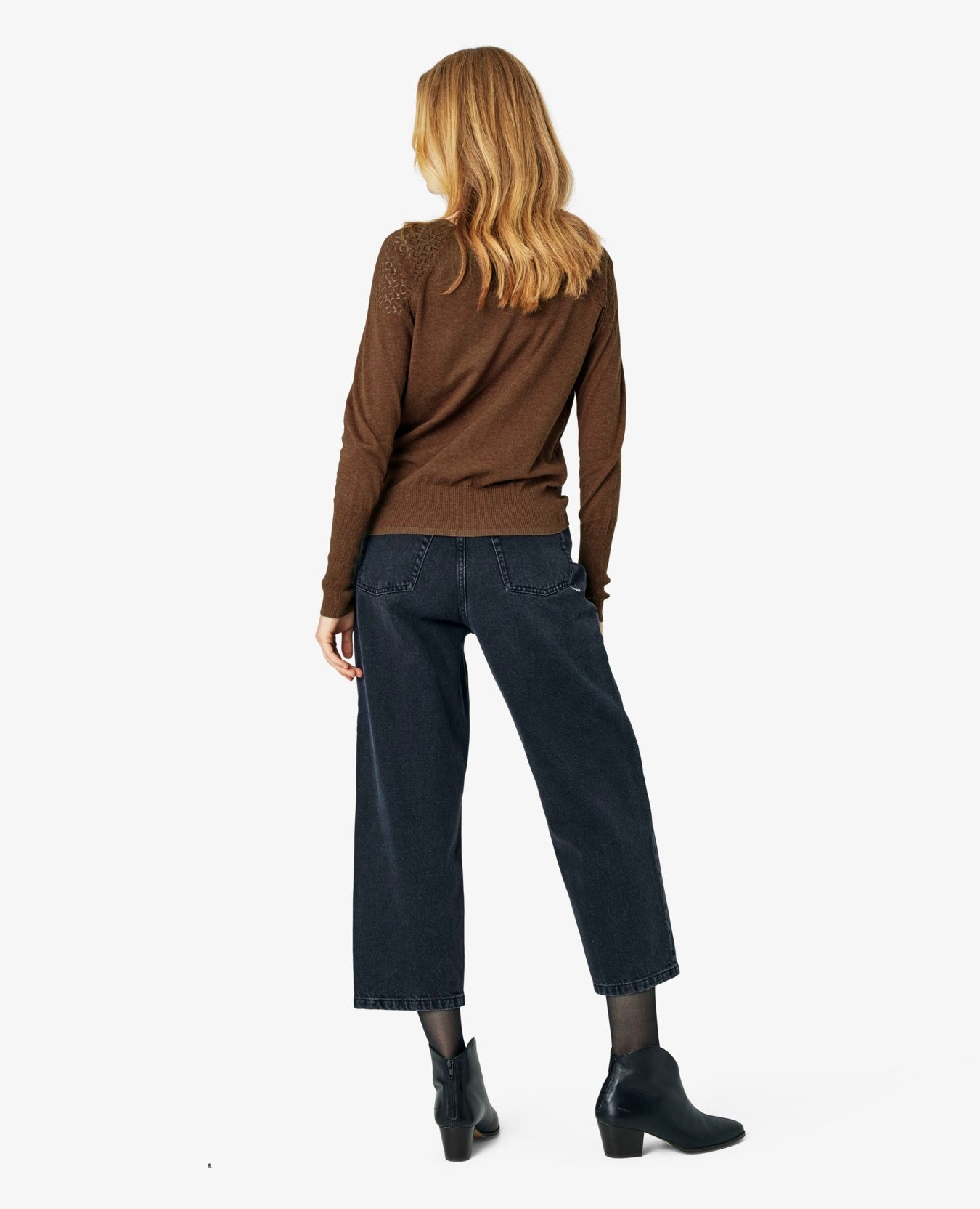 LOUISANN PULLOVER MED HULMØNSTER