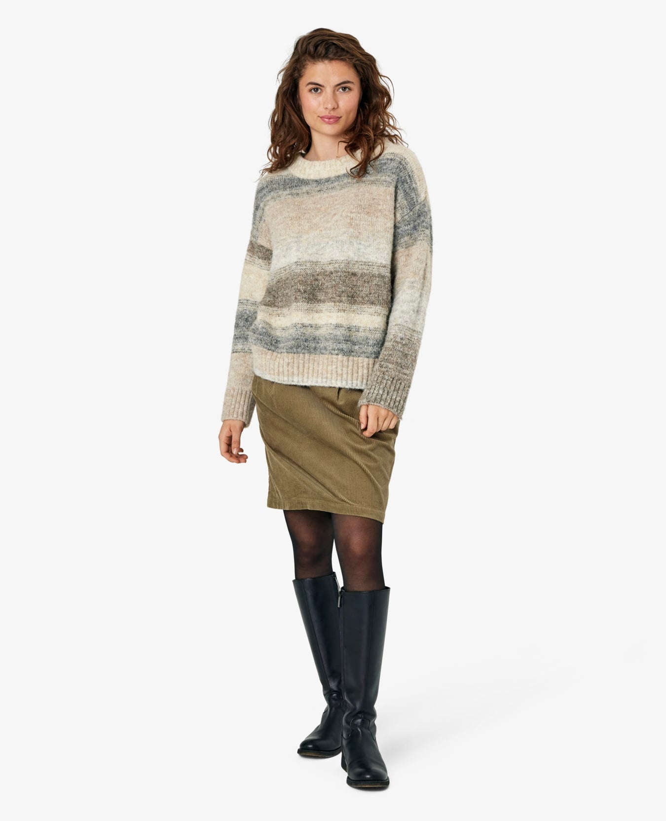 MAUDANN STRIKKET PULLOVER