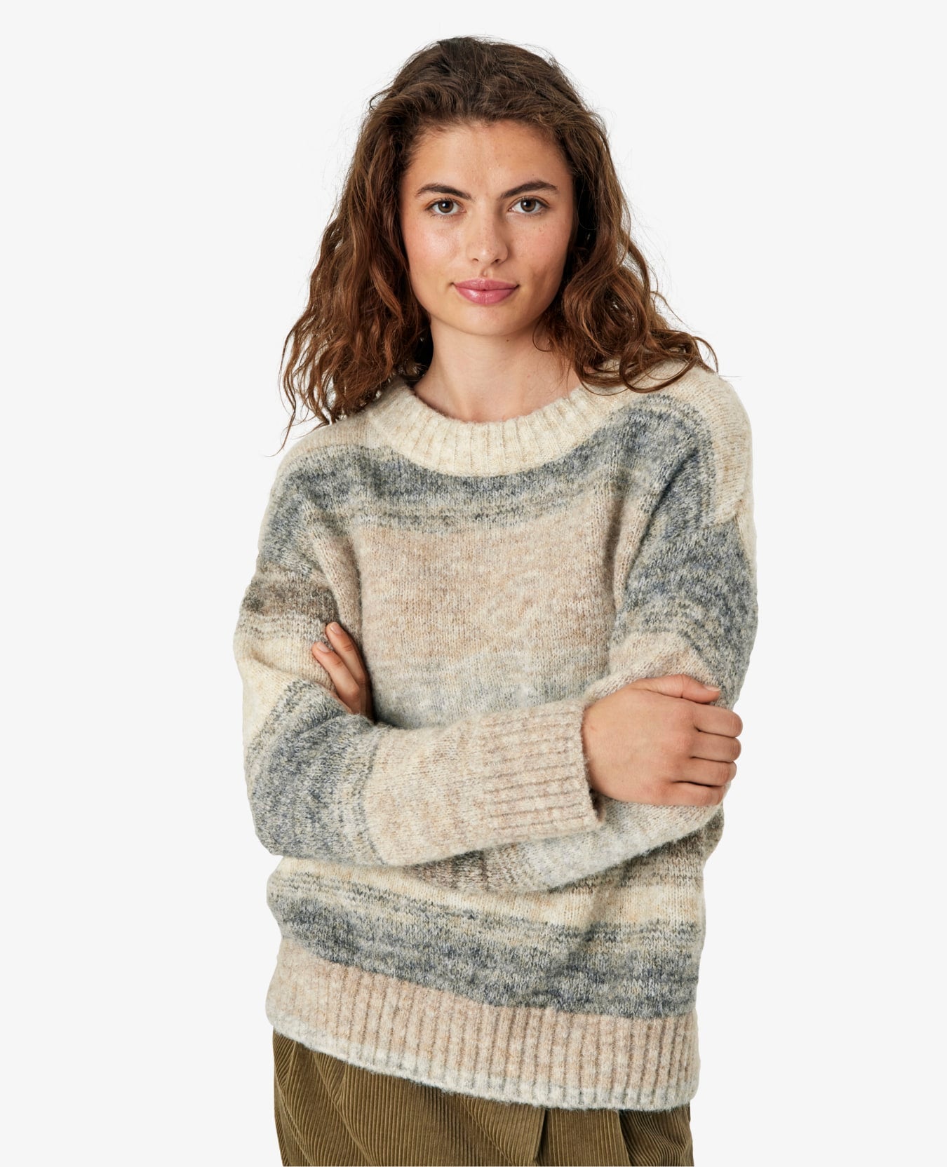 MAUDANN STRIKKET PULLOVER