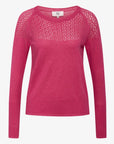 LOUISANN PULLOVER MED HULMØNSTER