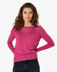 LOUISANN PULLOVER MED HULMØNSTER