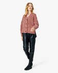 TONENN CARDIGAN I ALPAKA MIX