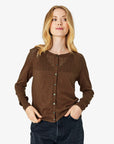 LOUISANN STRIKKET CARDIGAN MED HULMØNSTER
