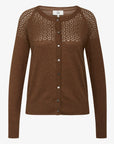 LOUISANN STRIKKET CARDIGAN MED HULMØNSTER