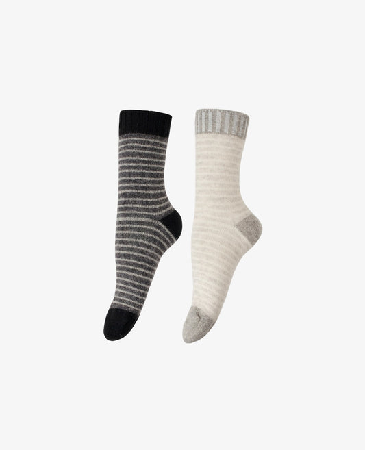 2 PACK WOOL SOCK STRØMPER