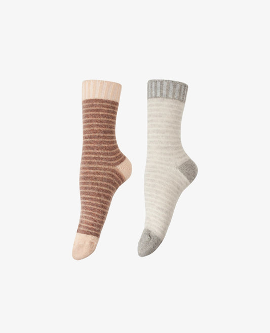 2 PACK WOOL SOCK STRØMPER