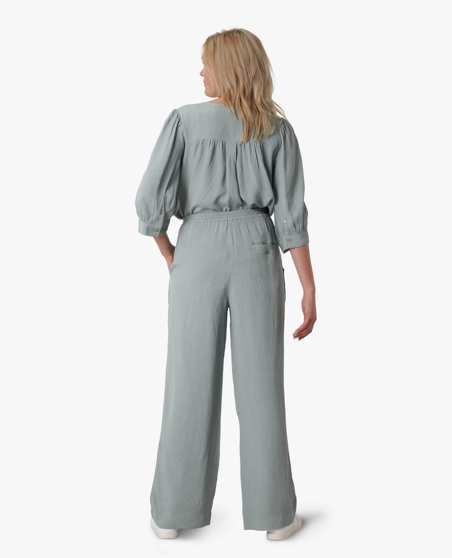 LIGHT VISCOSE STRUCTURE TROUSERS