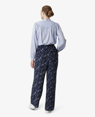 PAISLEY AIR CREPE TROUSERS