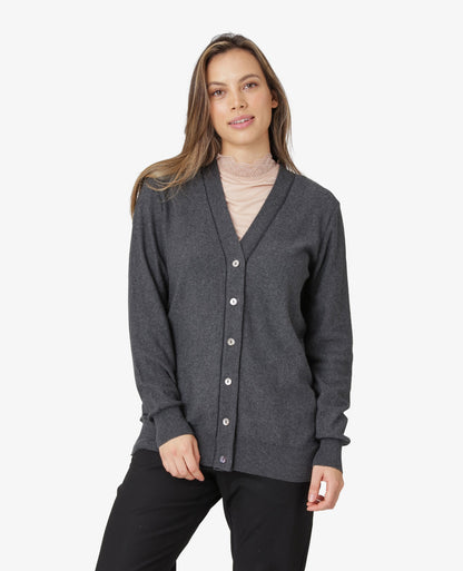 ESSENTIAL COTTON CASHMERE CARDIGAN