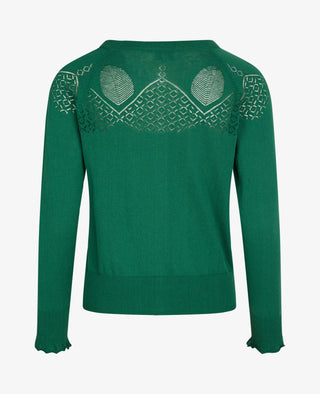 LOUISANN CARDIGAN MED HULMØNSTER
