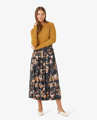 LOUISANN STRIKBLUSE MED HULMØNSTER
