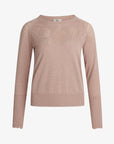 LOUISANN STRIKBLUSE MED HULMØNSTER