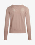 LOUISANN STRIKBLUSE MED HULMØNSTER