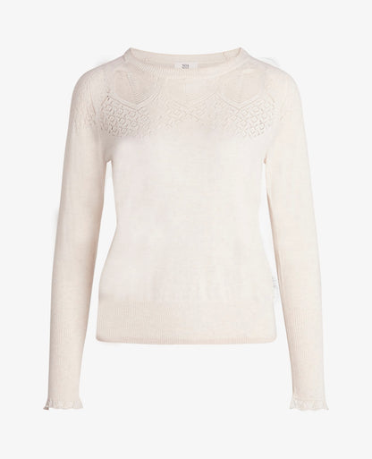 LOUISANN PULLOVER MED HULMØNSTER