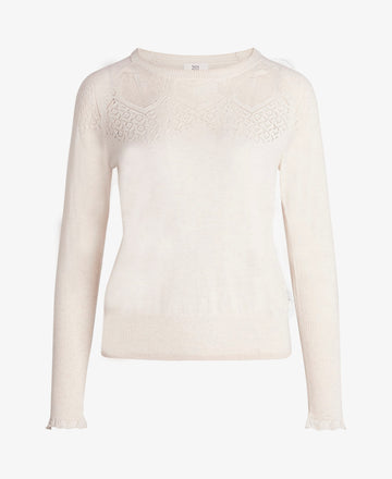 LOUISANN PULLOVER MED HULMØNSTER