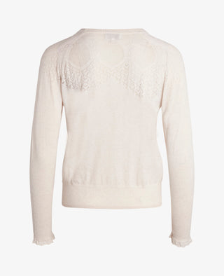 LOUISANN PULLOVER MED HULMØNSTER