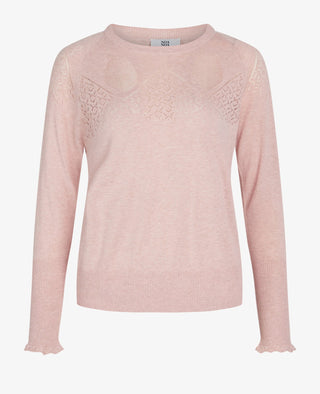 LOUISANN PULLOVER MED HULMØNSTER