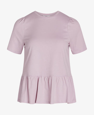 NOLANN PEPLUM T-SHIRT I ØKOLOGISK JERSEY