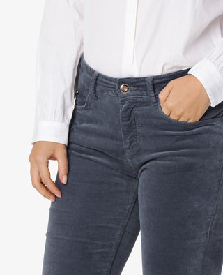 ESSENTIAL STRETCH VELVET TROUSERS