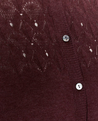 ESSENTIAL COTTON MELANGE CARDIGAN