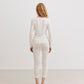 ALMANN BASIS BLUSE I JERSEY MED BLONDEKANT