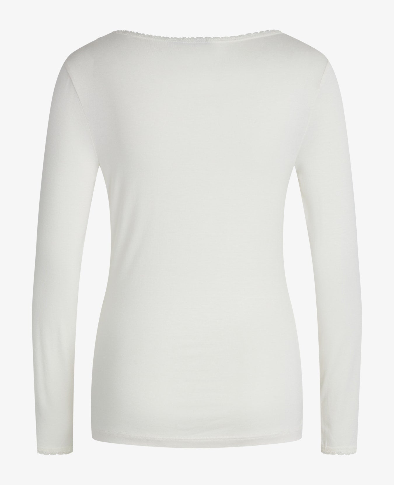 ALMANN BASIS BLUSE I JERSEY MED BLONDEKANT