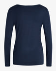 ALMANN BASIS BLUSE I JERSEY MED BLONDEKANT