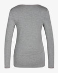 ALMANN BASIS BLUSE I JERSEY MED BLONDEKANT