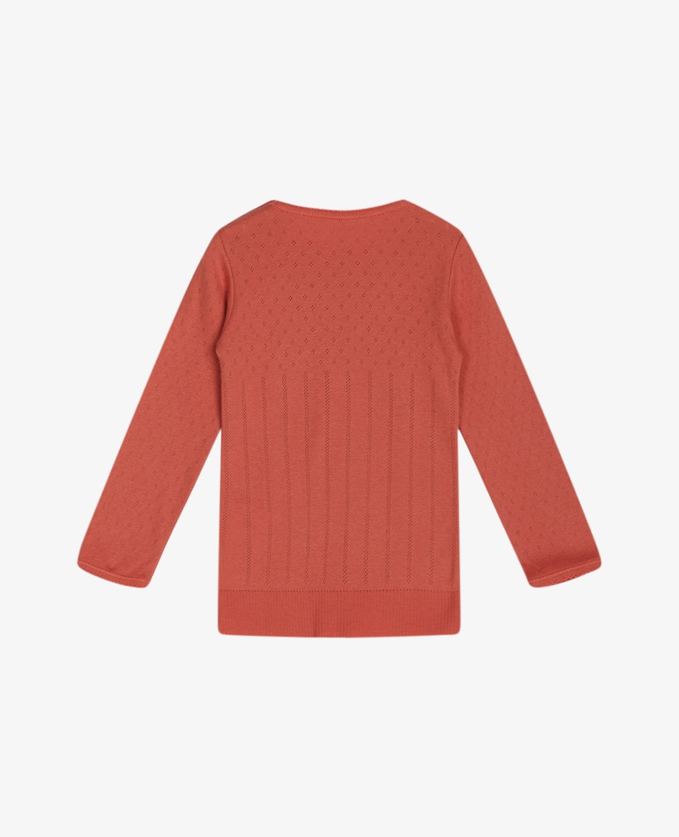 DORIA LANGÆRMET BABY T-SHIRT MED HULMØNSTER