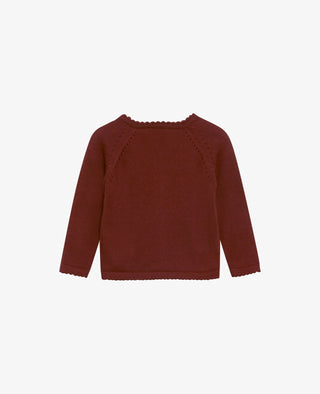 BABY BASIC LIGHT KNIT CARDIGAN