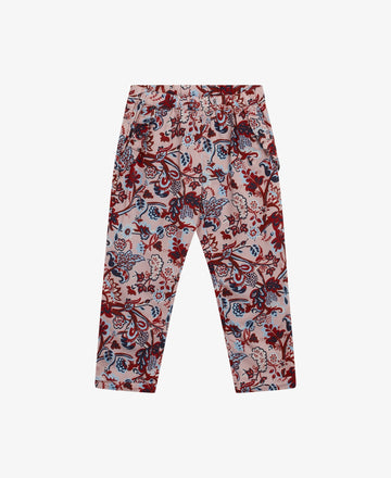 MINI WILD FLOWER ORG. POPLIN TROUSERS